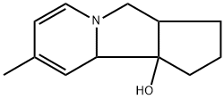 1H-Cyclopent[a]indolizin-9b(9aH)-ol,2,3,3a,4-tetrahydro-8-methyl-,radicalion(1+),(3aR,9aR,9bR)-rel-(9CI) 结构式