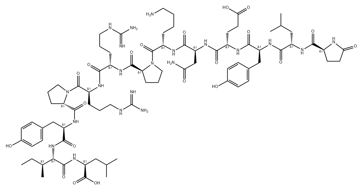 [D- TRP11 ]-NEUROTENSIN 结构式