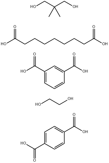1,3-苯二甲酸与1,4-苯二甲酸、2,2-二甲基-1,3-丙二醇、1,2-乙二醇和壬二酸的聚合物 结构式