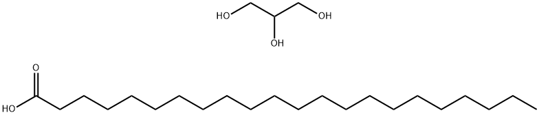 1,2,3-Propanetriol, homopolymer, docosanoate 结构式