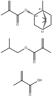2-Propenoic acid, 2-methyl-, polymer with 2-methylpropyl 2-methyl-2-propenoate and exo-1,7,7-trimethylbicyclo[2.2.1]hept-2-yl 2-methyl-2-propenoate 结构式