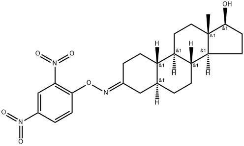 17β-Hydroxy-5α-estran-3-one O-(2,4-dinitrophenyl)oxime 结构式