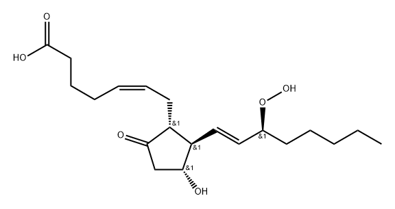 15-hydroperoxyprostaglandin E2 结构式