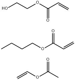 2-Propenoic acid, butyl ester, polymer with ethenyl acetate and 2-hydroxyethyl 2-propenoate 结构式