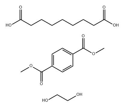 1,2-乙二醇与壬二酸和二甲基-1,4-苯二羧酸酯的聚合物 结构式