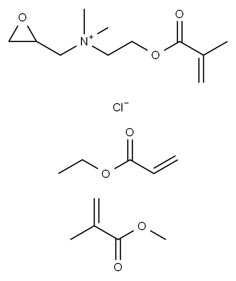 Dimethylaminoethyl methacrylate epichlorohydrin, ethyl acrylate, methy l methacrylate polymer 结构式