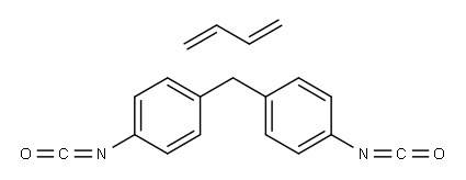 Benzene, 1,1-methylenebis4-isocyanato-, polymers with hydroxy-terminated polybutadiene 结构式