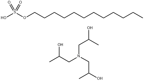月桂醇硫酸酯TIPA盐, 66161-60-2, 结构式