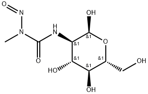2-DESOXY-2-(3-METHYL-3-NITROSOUREIDO)-D-GLUCOPYRANOSE 结构式