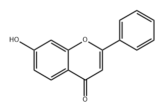 4H-1-Benzopyran-4-one,7-hydroxy-2-phenyl-,radicalion(1+)(9CI) 结构式