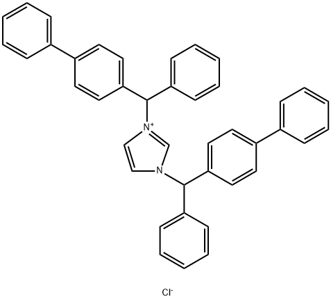 IMp. D (EP) as Chloride: 1,3-Bis[(biphenyl-4-yl)-phenylMethyl]-1H-iMidazoliuM Chloride Structure