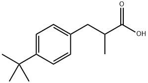 3-(4-叔丁基苯基)-2-甲基丙酸 结构式