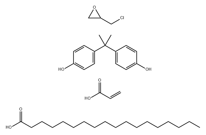 Phenol, 4,4-(1-methylethylidene)bis-, polymer with (chloromethyl)oxirane, octadecanoate 2-propenoate 结构式