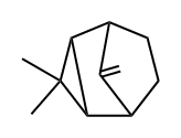 (1α,2α,4α,5α)-3,3-Dimethyl-8-methylenetricyclo[3.2.1.02,4]octane 结构式