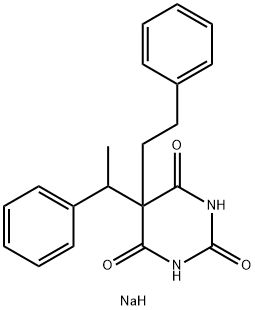 5-(α-Methylbenzyl)-5-phenethyl-2-sodiooxy-4,6(1H,5H)-pyrimidinedione Structure