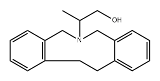 5,7,12,13-Tetrahydro-α-methyl-6H-dibenz[c,g]azonine-6-ethanol 结构式