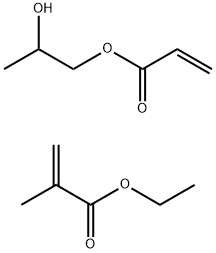 甲基丙烯酸羟丙酯、甲基丙烯酸乙酯的聚合物, 67203-06-9, 结构式
