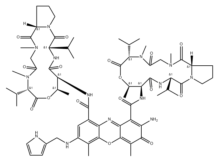 7-[[(1H-Pyrrol-2-yl)methyl]amino]actinomycin D Structure