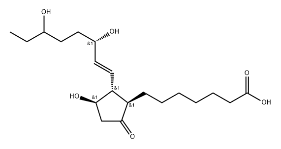 18-hydroxyprostaglandin E1 结构式