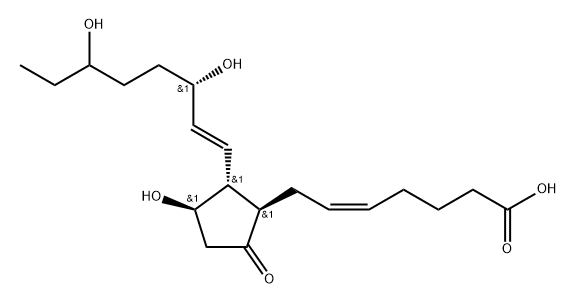 18-Hydroxyprostaglandin E2 结构式