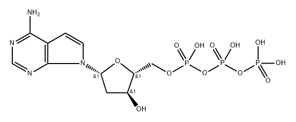 7-脱氮-DATP钠盐溶液 结构式