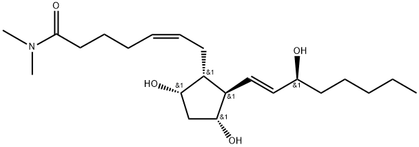 prostaglandin F2alpha N-dimethylamide Structure