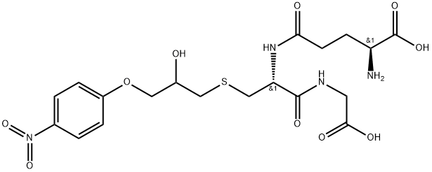 1-(4-nitrophenoxy)-3-(S-glutathionyl)-2-propanol 结构式