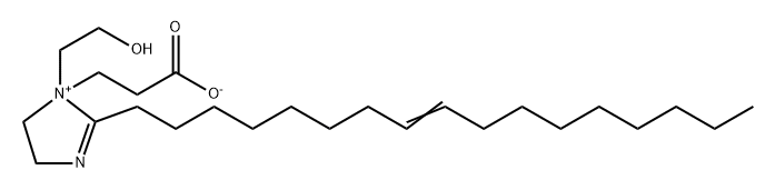1-(2-羧乙基)-2-(8-十七烯基)-4,5-二氢-1-(2-羟乙基)-1H-咪唑内盐 结构式