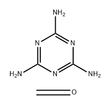 1,3,5-三嗪-2,4,6-三胺、甲醛的聚合物的乙基化甲基化产物 结构式