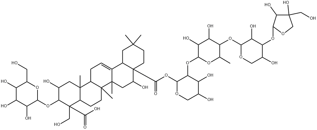 桔梗酸A, 68051-23-0, 结构式