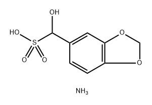 α-Hydroxy-1,3-benzodioxole-5-methanesulfonic acid ammonium salt Structure