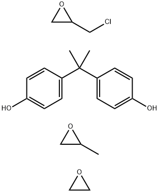 Phenol, 4,4-(1-methylethylidene)bis-, polymer with (chloromethyl)oxirane, methyloxirane and oxirane 结构式