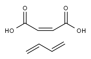 2-Butenedioic acid (Z)-, polymer with 1,3-butadiene, ammonium salt Structure