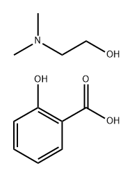 2-羟基苯甲酸与2-(二甲基氨基)乙醇的化合物 结构式