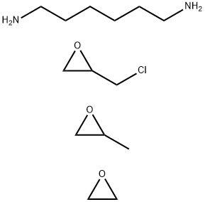 1,6-Hexanediamine, polymer with (chloromethyl)oxirane, methyloxirane and oxirane, hydrochloride 结构式