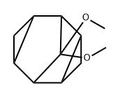Tetracyclo[3.3.1.02,4.06,8]nonane, 9,9-dimethoxy-, (1-alpha-,2-ba-,4-ba-,5-alpha-,6-ba-,8-ba-)- (9CI) Structure