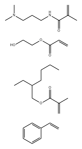 Styrene, hydroxyethyl acrylate, 2-ethylhexyl methacrylate, dimethylaminopropyl methacrylamide|
