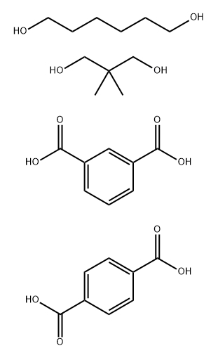 间苯二甲酸与对苯二甲酸、新戊二醇和1,6-己二醇的聚合物 结构式