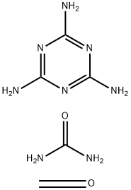 Methoxy methyl melamine, urea, formal polymer Structure
