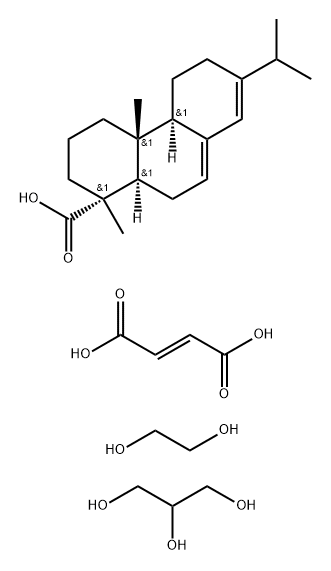 fumaric-abietic acids, ethylene glycol, glycerol esters 结构式