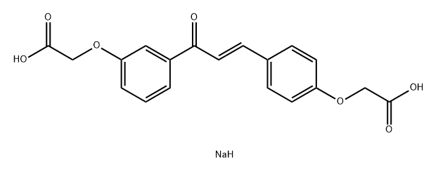 Acetic acid, 3-3-4-(carboxymethoxy)phenyl-1-oxo-2-propenylphenoxy-, disodium salt, (E)- 结构式