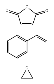 2,5-Furandione,polymer with ethenylbenzene and oxirane Structure