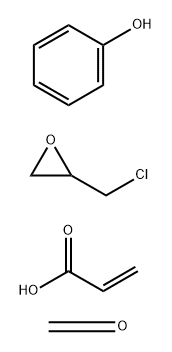 2-丙烯酸与氯甲基环氧乙烷、甲醛和苯酚的聚合物, 68492-69-3, 结构式