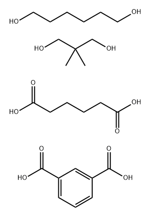 1,3-苯二甲酸与2,2-二甲基-1,3-丙二醇、己二酸和1,6-己二醇的聚合物 结构式