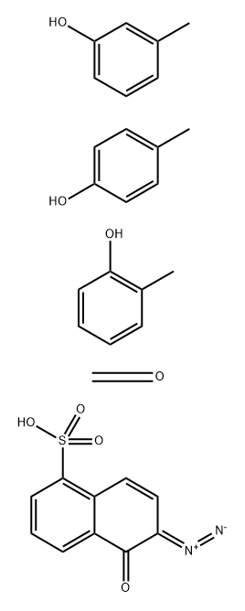 Formaldehyde, polymer with 2-methylphenol, 3-methylphenol and 4-methylphenol, 6-diazo-5,6-dihydro-5-oxo-1-naphthalenesulfonate 结构式