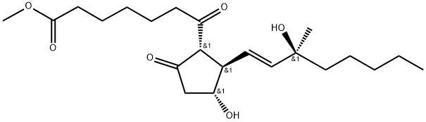 7-oxo-15-methylprostaglandin E1 methyl ester 结构式