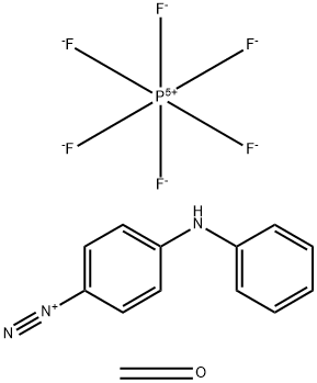 重氮基二苯基铵六氟磷酸盐-甲醛共聚物 结构式