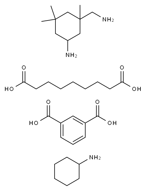 异佛尔酮二胺/环己胺/间苯二酸/壬二酸共聚物, 68584-15-6, 结构式