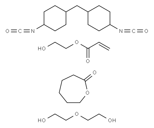 2-Oxepanone,polymer with 1,1'-methylenebis[4-isocyanatocyclohexane] and 2,2'-oxybis[ethanol],2-hydroxyethyl acrylate-blocked|脲烷丙烯酸酯