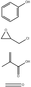 2-甲基-2-丙酸与表氯醇的反应产物与甲醛苯酚的聚合物 结构式